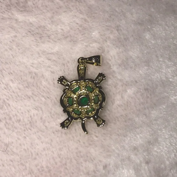 Elegant Xuping Jewelry Charm Gold & Green Sea Turtle Fashion Jewelry Pendant New - Picture 3 of 10